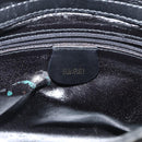 GUCCI Bamboo Hand Bag Leather 2way Black Gold 001 123 1638 Auth 175334-18