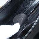 GUCCI Bamboo Hand Bag Leather 2way Black Gold 001 123 1638 Auth 175334-12