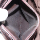 GUCCI GG Canvas Tote Bag Nylon Brown Silver 002 1021 Auth 175335-23