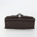 GUCCI GG Canvas Tote Bag Nylon Brown Silver 002 1021 Auth 175335-5