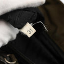 PRADA Hand Bag Nylon Khaki Silver Auth 175337-12