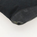 GUCCI GG Canvas Shoulder Bag Black Silver 145357 Auth 175338-15