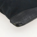 GUCCI GG Canvas Shoulder Bag Black Silver 145357 Auth 175338-17