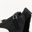 GUCCI GG Canvas Shoulder Bag Black Silver 145357 Auth 175338-10
