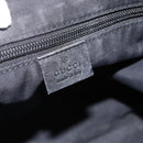 GUCCI GG Canvas Shoulder Bag Black Silver 145357 Auth 175338-18
