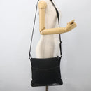 GUCCI GG Canvas Shoulder Bag Black Silver 145357 Auth 175338-24