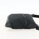 GUCCI GG Canvas Shoulder Bag Black Silver 145357 Auth 175338-4
