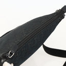 GUCCI GG Canvas Shoulder Bag Black Silver 145357 Auth 175338-6