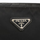 PRADA Shoulder Bag Nylon Black Silver Auth 175343-18