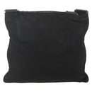 PRADA Shoulder Bag Nylon Black Silver Auth 175343-2