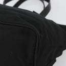 PRADA Hand Bag Nylon Black Silver Auth 175344-15