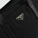 PRADA Hand Bag Nylon Black Silver Auth 175344-17