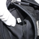 PRADA Hand Bag Nylon Black Silver Auth 175344-12