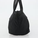PRADA Hand Bag Nylon Black Silver Auth 175344-3