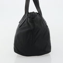 PRADA Hand Bag Nylon Black Silver Auth 175344-4
