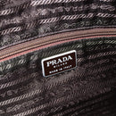 PRADA Tote Bag Nylon Khaki Silver Auth 175345-18