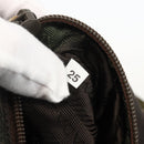 PRADA Tote Bag Nylon Khaki Silver Auth 175345-12