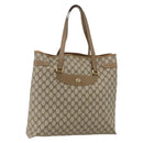GUCCI GG Supreme Tote Bag PVC Beige Gold 39 02 061 Auth 175347-1
