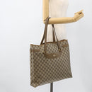 GUCCI GG Supreme Tote Bag PVC Beige Gold 39 02 061 Auth 175347-19