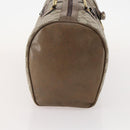 GUCCI GG Supreme Boston Bag PVC Beige Gold Auth 175348-4