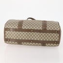 GUCCI GG Supreme Boston Bag PVC Beige Gold Auth 175348-5