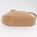 GUCCI Bamboo Shoulder Bag Leather 2way Beige Silver 001 1577 2123 Auth 175350-11