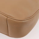 GUCCI Bamboo Shoulder Bag Leather 2way Beige Silver 001 1577 2123 Auth 175350-13