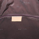 GUCCI Bamboo Shoulder Bag Leather 2way Beige Silver 001 1577 2123 Auth 175350-16