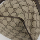 GUCCI GG Supreme Web Sherry Line Hand Bag PVC Beige Gold Auth 175351-17