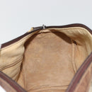 GUCCI GG Supreme Web Sherry Line Hand Bag PVC Beige Gold Auth 175351-20