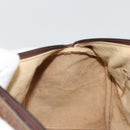 GUCCI GG Supreme Web Sherry Line Hand Bag PVC Beige Gold Auth 175351-21