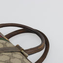 GUCCI GG Supreme Web Sherry Line Hand Bag PVC Beige Gold Auth 175351-8
