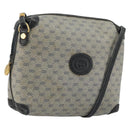 GUCCI Micro GG Supreme Shoulder Bag PVC Navy Gold 007 58 0093 Auth 175353-1