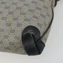 GUCCI Micro GG Supreme Shoulder Bag PVC Navy Gold 007 58 0093 Auth 175353-10