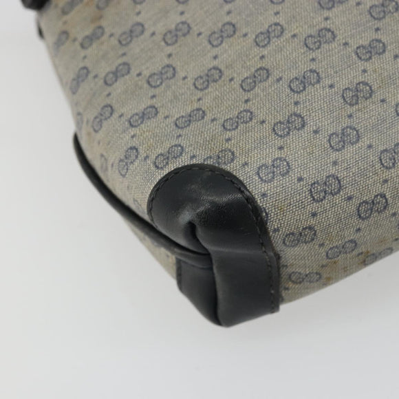 GUCCI Micro GG Supreme Shoulder Bag PVC Navy Gold 007 58 0093 Auth 175353