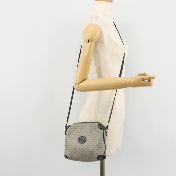 GUCCI Micro GG Supreme Shoulder Bag PVC Navy Gold 007 58 0093 Auth 175353
