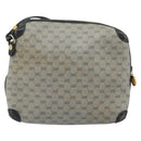 GUCCI Micro GG Supreme Shoulder Bag PVC Navy Gold 007 58 0093 Auth 175353-3