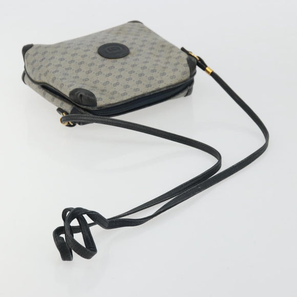 GUCCI Micro GG Supreme Shoulder Bag PVC Navy Gold 007 58 0093 Auth 175353