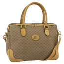GUCCI Micro GG Supreme Hand Bag PVC 2way Beige Gold 002 58 0033 Auth 175355-1