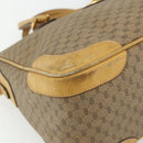 GUCCI Micro GG Supreme Hand Bag PVC 2way Beige Gold 002 58 0033 Auth 175355-13