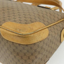 GUCCI Micro GG Supreme Hand Bag PVC 2way Beige Gold 002 58 0033 Auth 175355-14