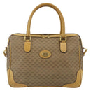 GUCCI Micro GG Supreme Hand Bag PVC 2way Beige Gold 002 58 0033 Auth 175355-2