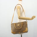 GUCCI Micro GG Supreme Hand Bag PVC 2way Beige Gold 002 58 0033 Auth 175355-24