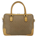 GUCCI Micro GG Supreme Hand Bag PVC 2way Beige Gold 002 58 0033 Auth 175355-3
