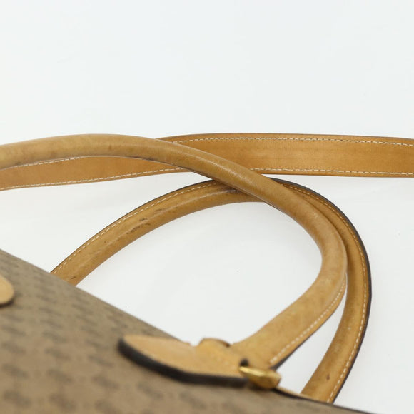 GUCCI Micro GG Supreme Hand Bag PVC 2way Beige Gold 002 58 0033 Auth 175355