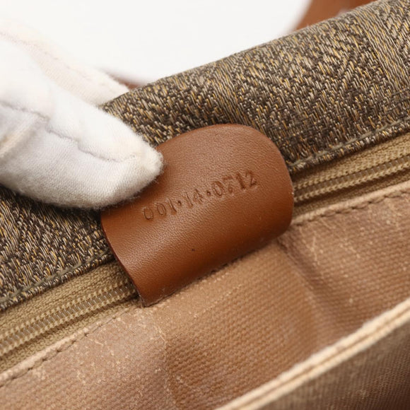 GUCCI Shoulder Bag Canvas Beige Gold 001 14 0712 Auth 175356
