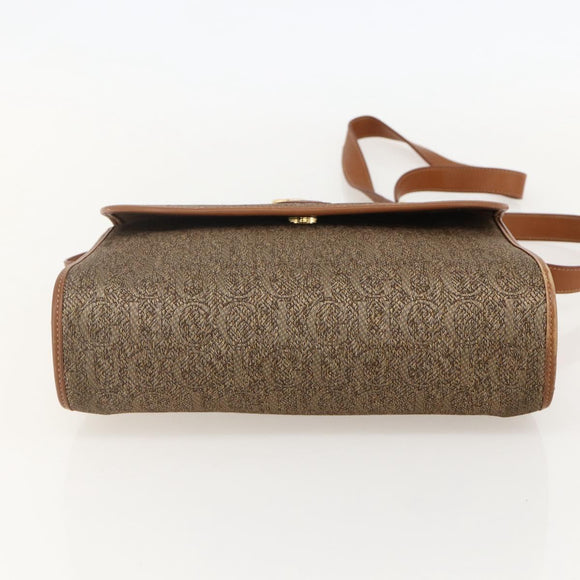 GUCCI Shoulder Bag Canvas Beige Gold 001 14 0712 Auth 175356