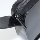 GUCCI Shoulder Bag Patent leather Black Silver Auth 175357-10
