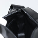 GUCCI Shoulder Bag Patent leather Black Silver Auth 175357-18