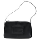 GUCCI Shoulder Bag Patent leather Black Silver Auth 175357-13